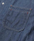 MR.OLIVE / 6oz DENIM / BLEACH WASH SERVICEMAN SHIRT / ミスターオリーブ / 6オンスデニム/ブリーチウォッシュ サービスマンシャツ
